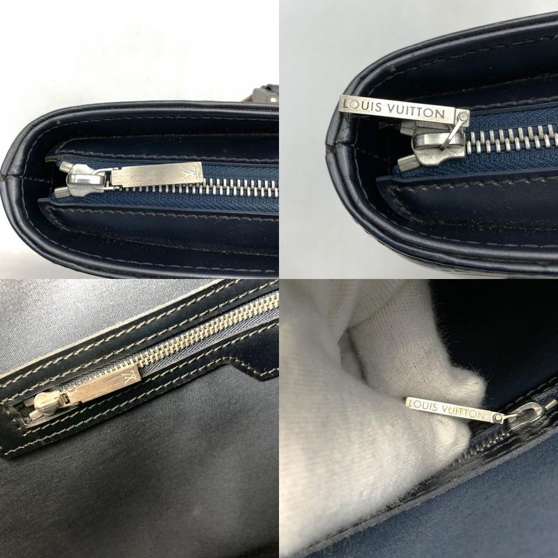 Louis Vuitton M55105 Wilwood Tote Bag Monogram Matte Leather Navy Women Men