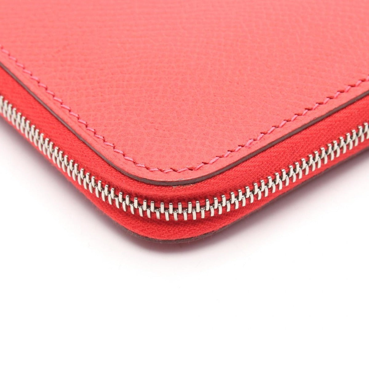 Hermes Round Wallet Azap Long le Jugarance Leather Rouge Garance Red — view 6