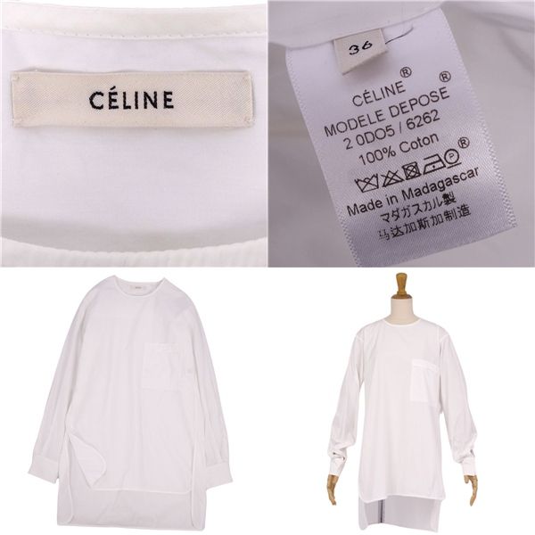 Celine Phoebe Period Shirt Blouse Long Sleeve Long