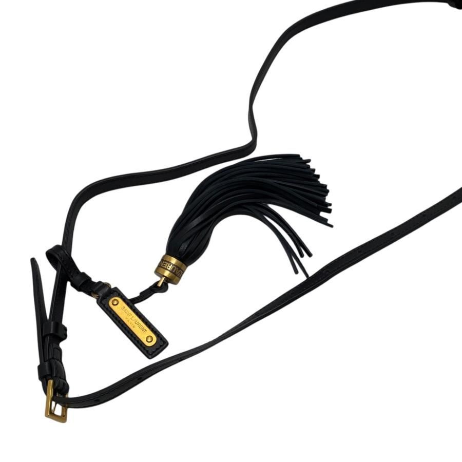 Saint Laurent Shoulder Bag Lou Camera Bag Ptr534817 Quilted Fringe Black Gold