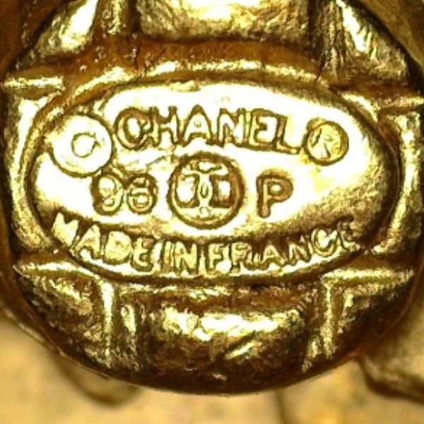 Chanel Large Fashion Accessory Coco Mark Earrings Chanel Gold