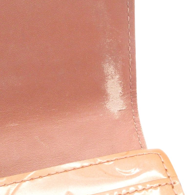 Louis Vuitton Monogram Vernis Portefeuille-sarah M91767 Rose Verre Leather Long