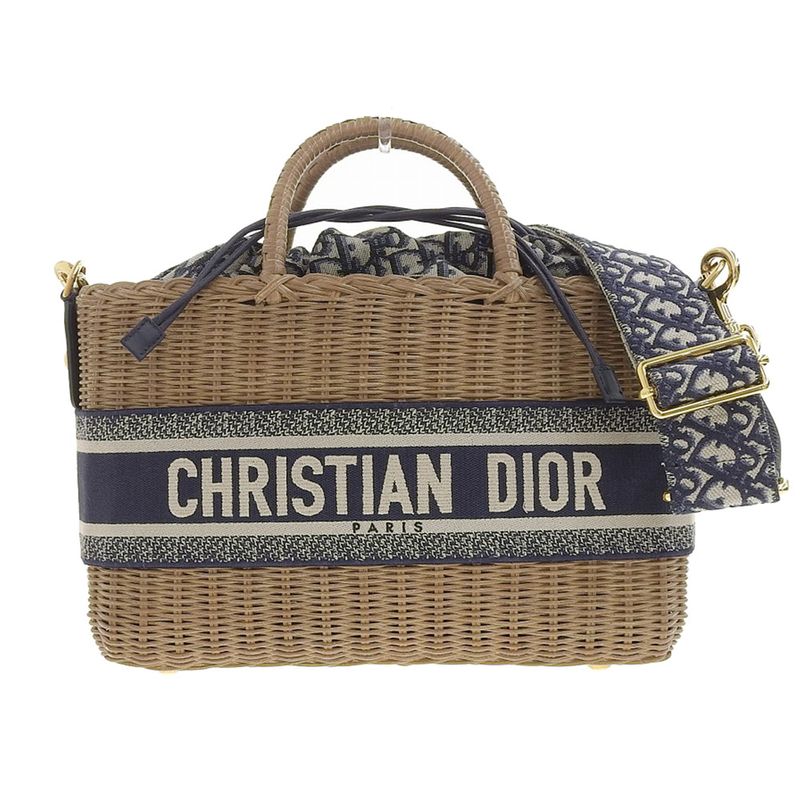 Dior 2-way Basket Bag Shoulder Bag