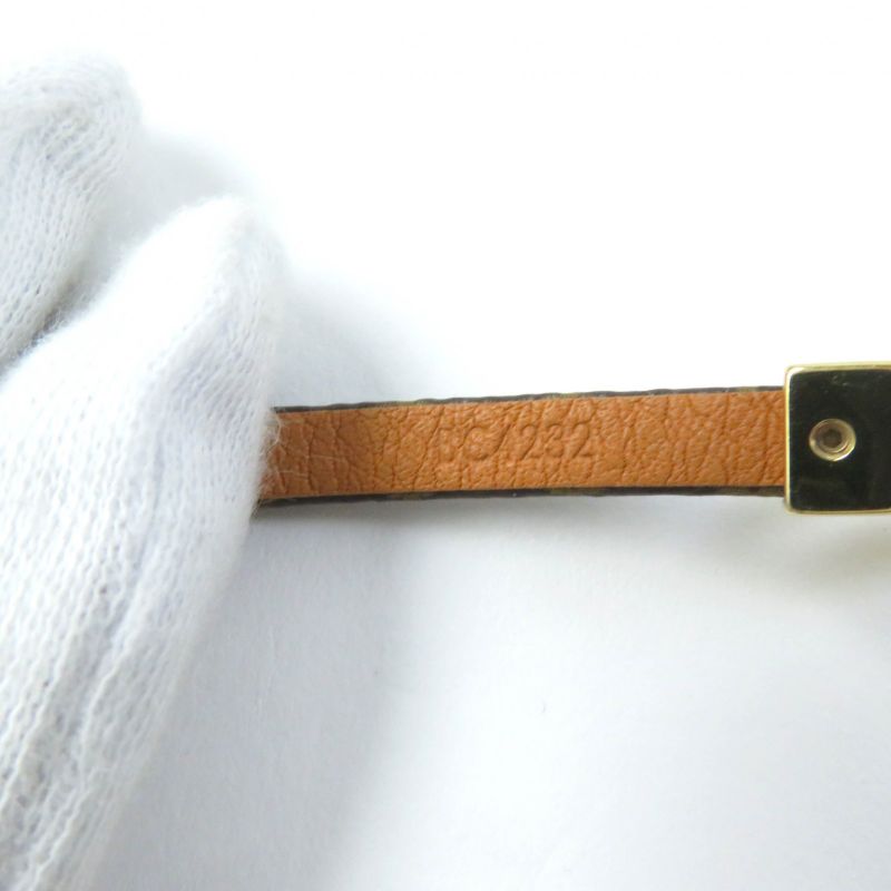 Louis Vuitton M6758 Bracelet Say Yes Leather Monogram Bracelet Brown 19 Storage