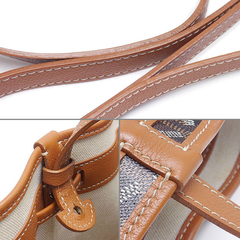 Goyard Petit Flo Bucket Bag Shoulder Bag Brown