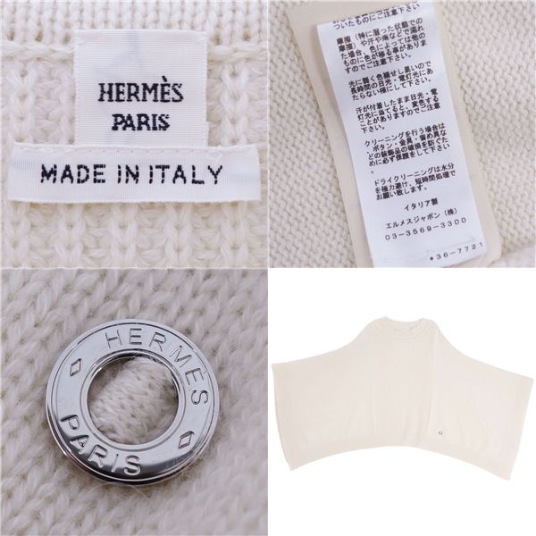 Hermes 23SS Knit Poncho Cape Cashmere Co
