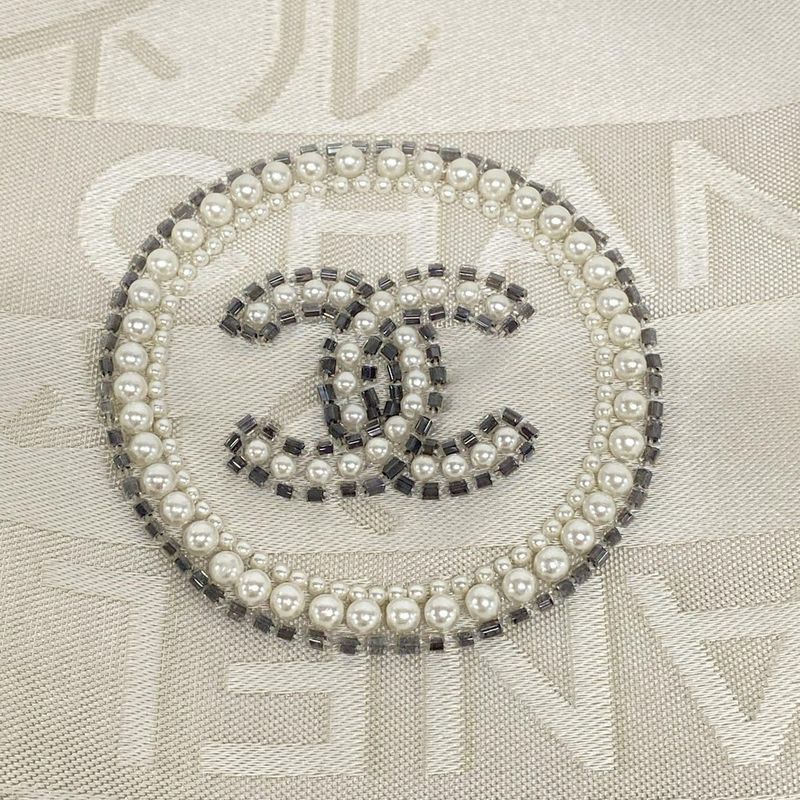 Chanel Tote Bag Ephemera Line White×silver Leather