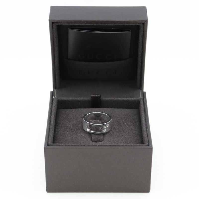 Gucci Branded G Silver 925 14.5 Unisex 7.6g Ring