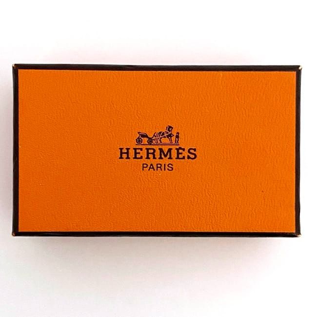 Hermes Earring Ec21464 Gold Excellent Condition GP Cloisonne Used