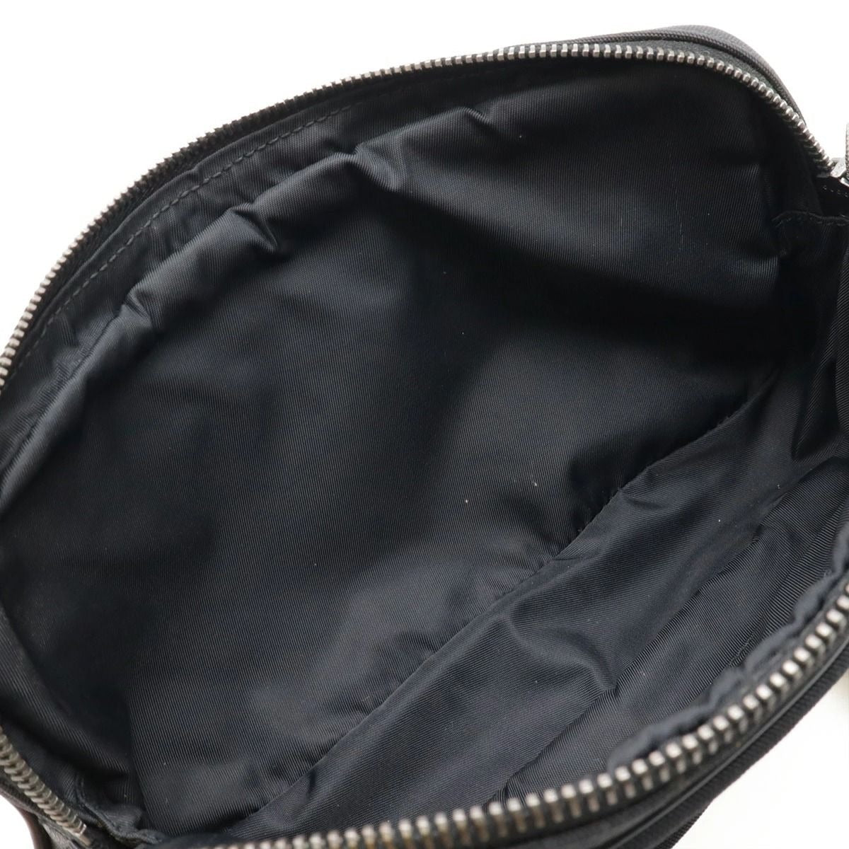 Gucci GG Supreme Monogram Waist Bag Belt Bag Pouch Mens Black Leather