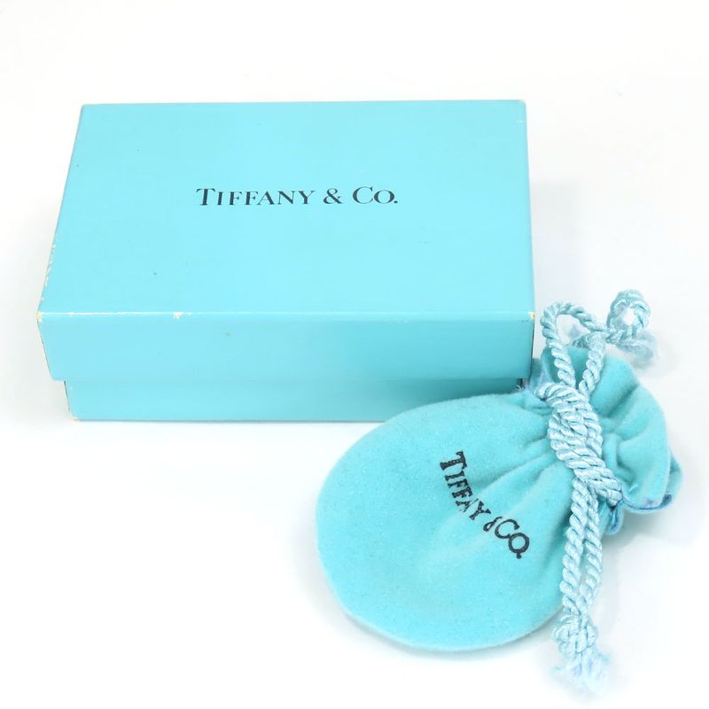 Tiffany & Co Earrings Lean To 925 Silver Approx 3.3g Silver Heart Tag Accessory