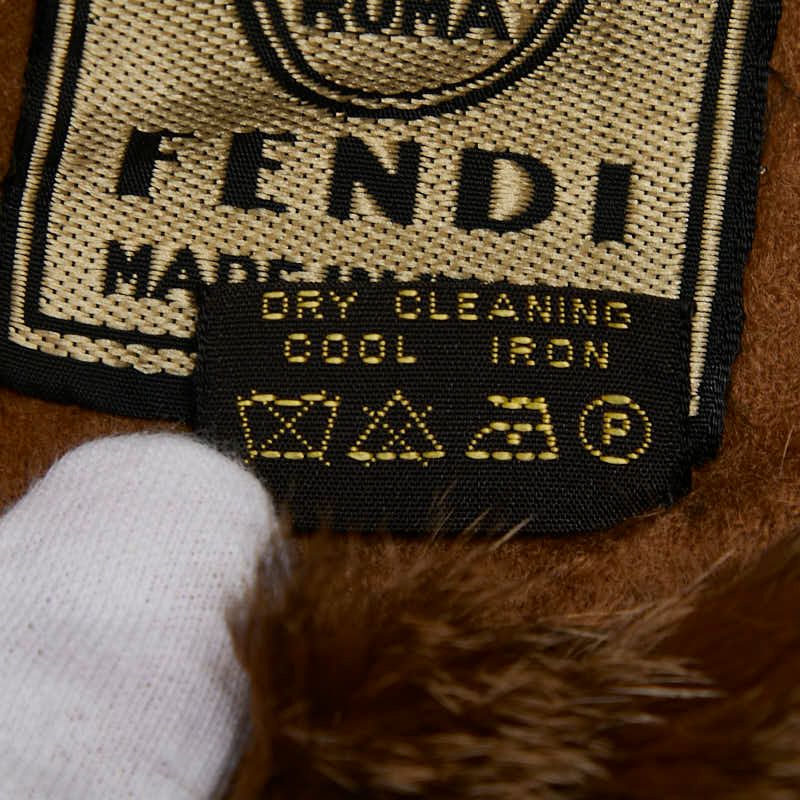 Fendi Brown Cashmere Fur Women's Fendi