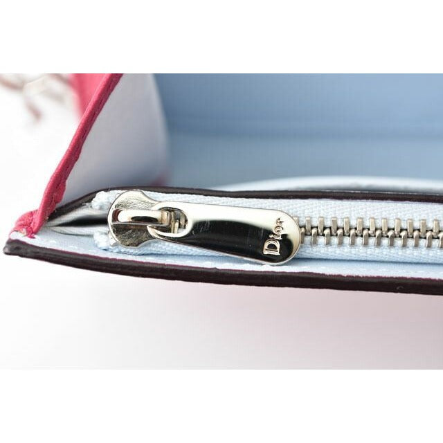 Christian Dior Wallet Long Diorissimo Bicolor Rose Pink — view 10