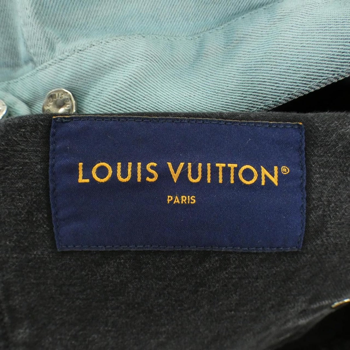 Louis Vuitton Embroidered Denim Jacket Black Blue — view 6