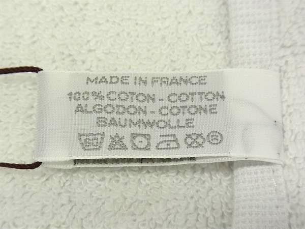 Hermes H Logo 100% Cotton Handkerchief Mini Towel White And Light Blue Ay5212