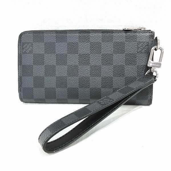 Louis Vuitton Damier Graphite Zippy Dragonne N60379 Long Wallet For Men
