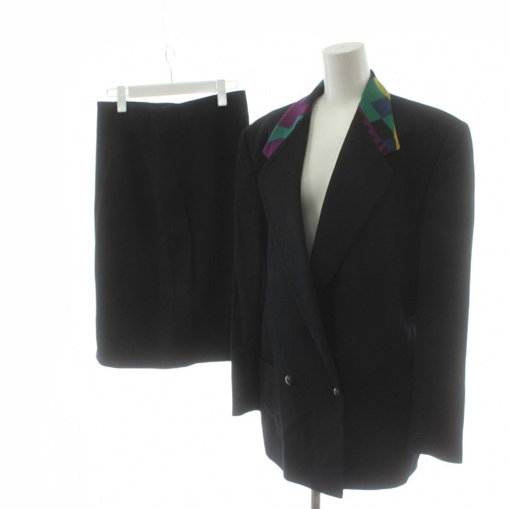 Versace Gianni Suit Set Tailored Jacket Double Tight Skirt Knee