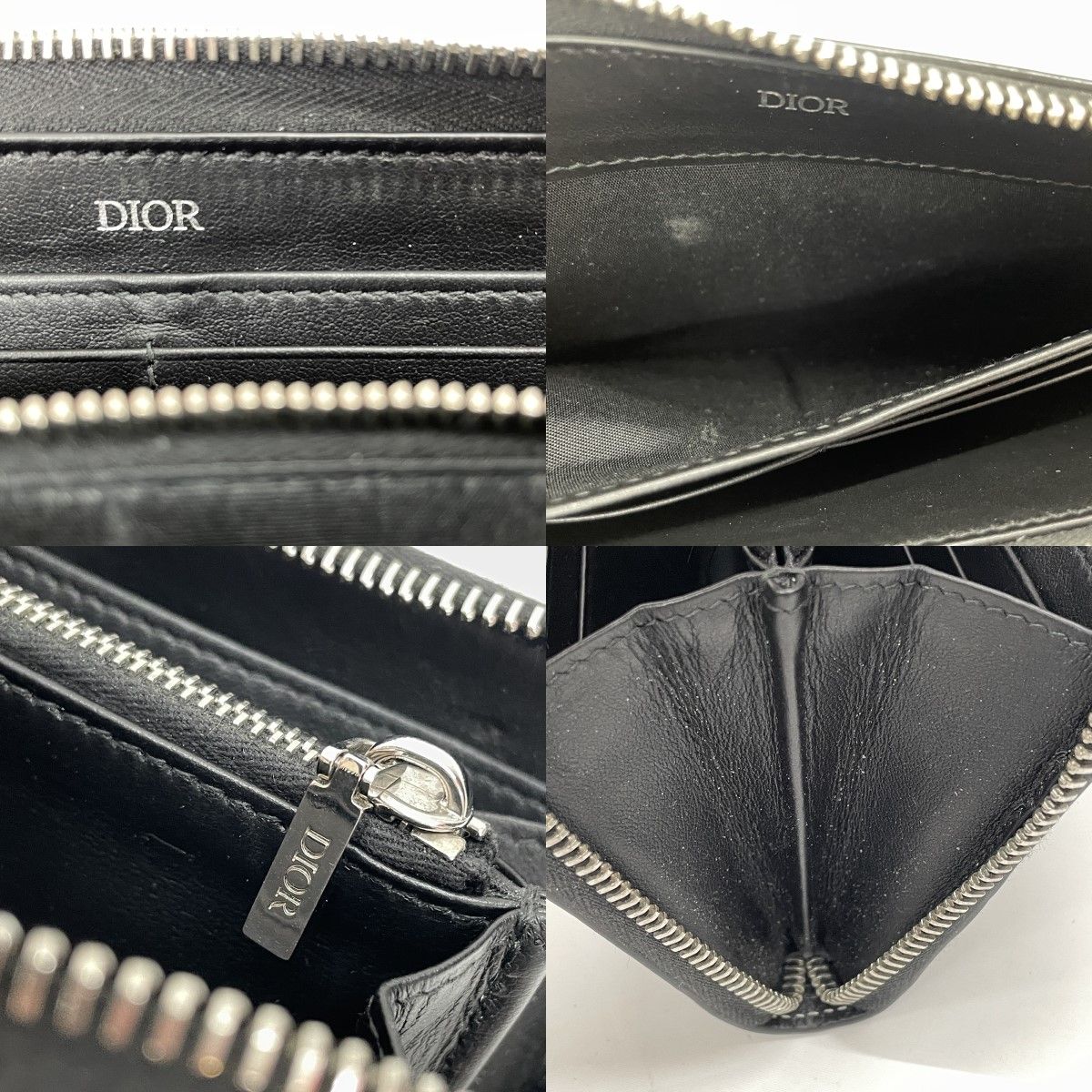 Dior Long Wallet Saddle Long Zip Wallet 2adbc315ykk_h00n Black