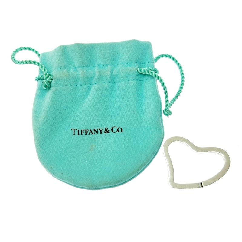 Tiffany & Co Tiffany & Co Silver Open Heart Key Ring 8.6g 925 Engraved 412106