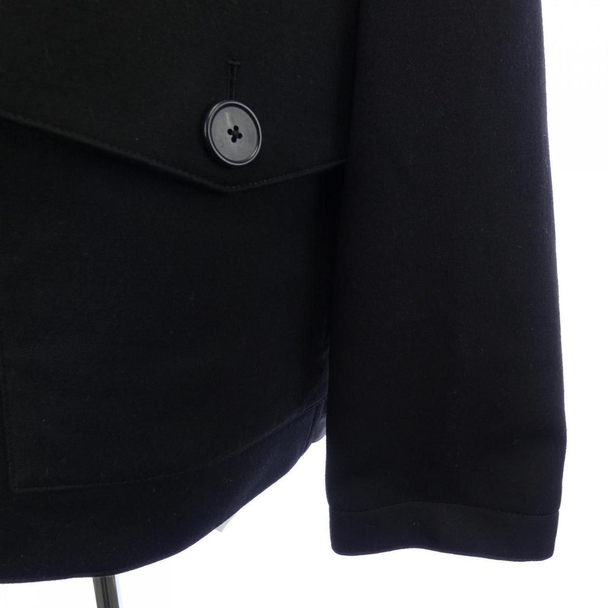 Hermes Coat Cashmere Black — view 6