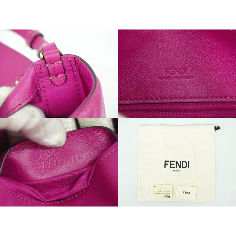 Fendi Baguette Phone Pouch Zucca 2-Way Shoulder Bag Handbag Pochette — view 9