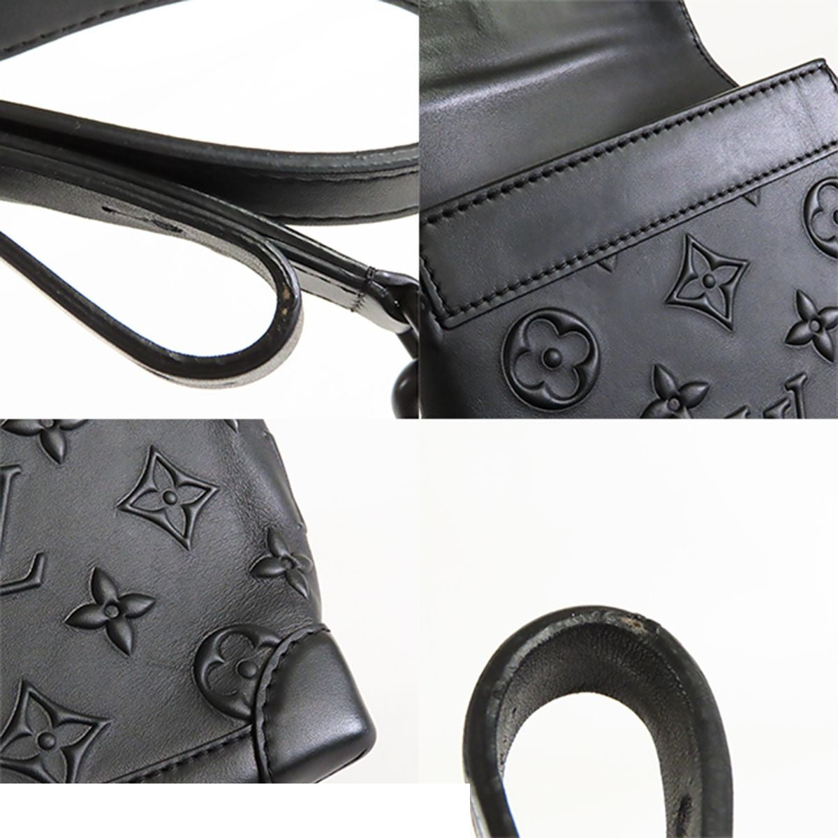 Louis Vuitton Steamer XS Black Monogram Seal Shoulder Bag — view 8