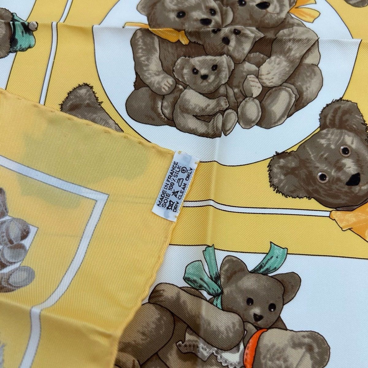 Hermes Carre 45 Petit Yellow Friends of the Scarf — view 5