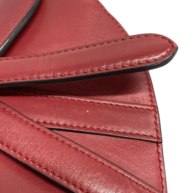 Dior/christian Dior Handbag Saddle Bag Red Leather