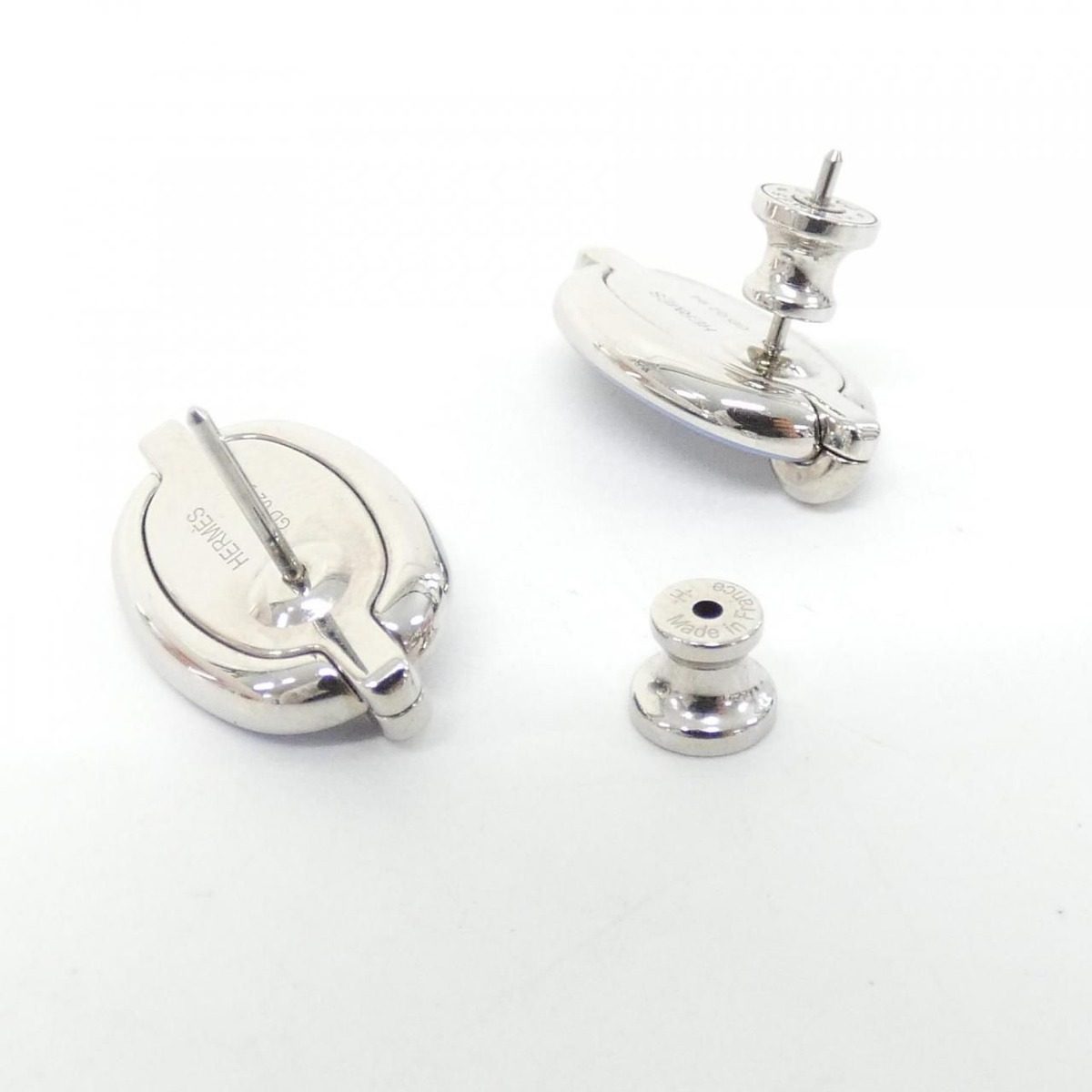 Hermes Mini Maillon Earrings — view 4
