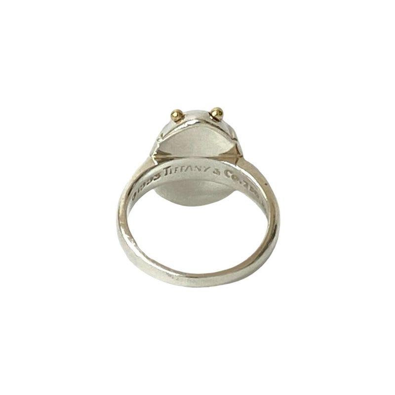 Tiffany & Co Vintage Scarab Ring Silver 925 18K Gold No 11