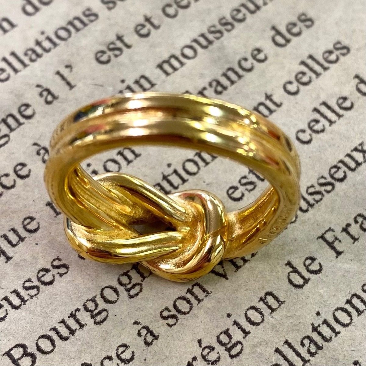 Hermes Scarf Ring Gold Head — view 5