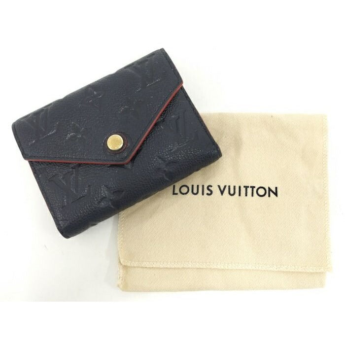 Louis Vuitton Portefeuille Victorine Trifold Wallet Monogram Empreinte Marine — view 10
