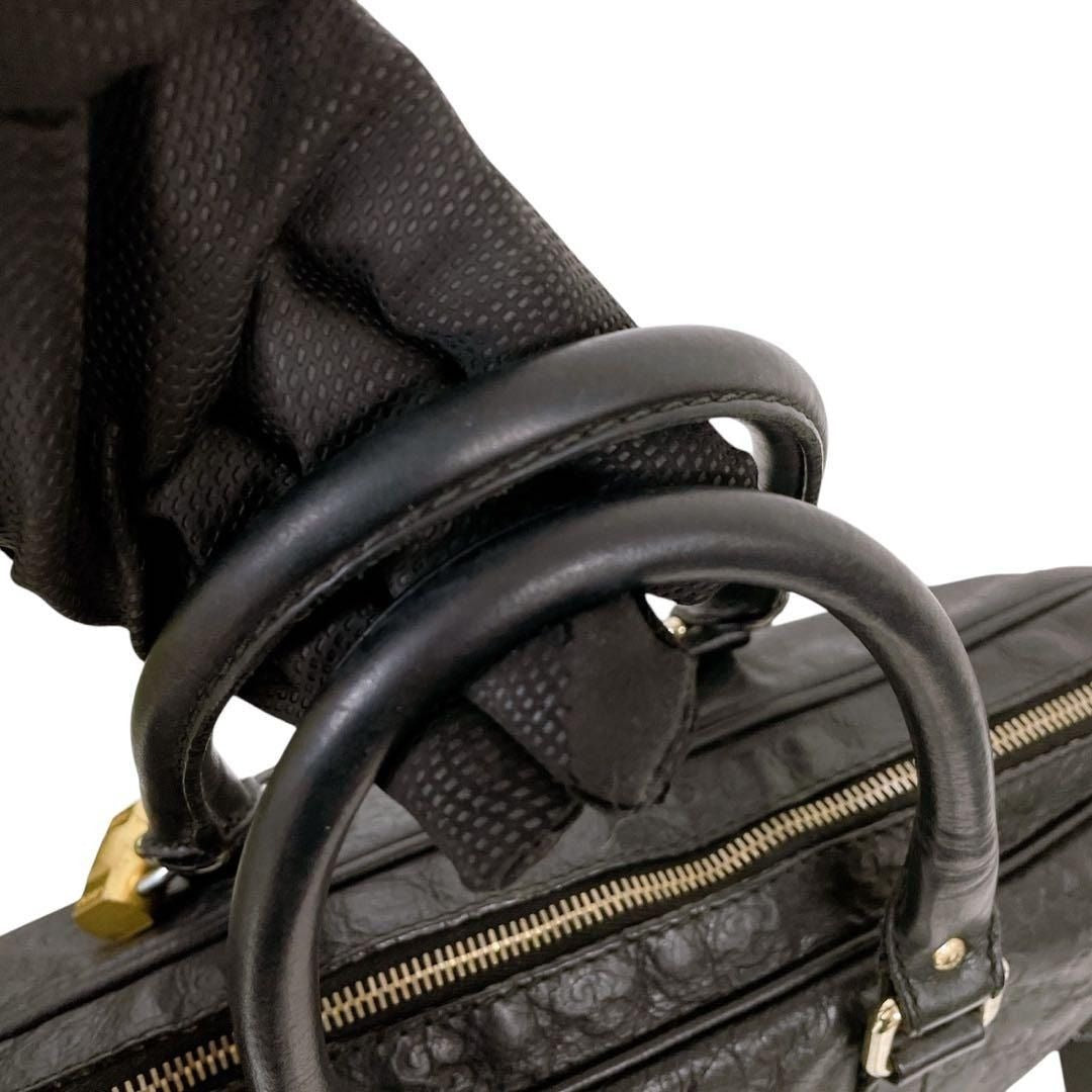 Gucci GG Guccissima Business Bag Briefcase Crossbody Messenger Mens