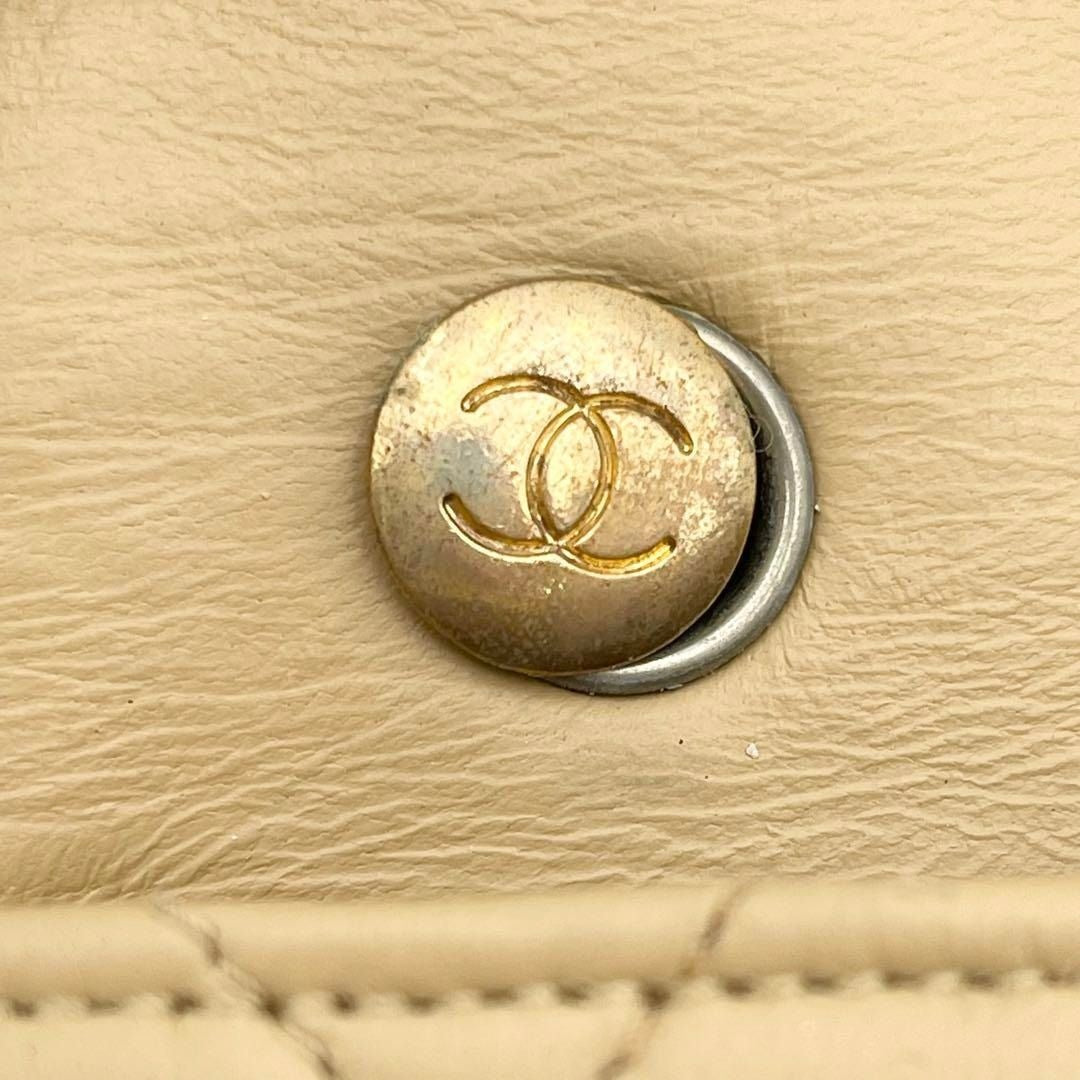 CHANEL 24K Vintage Classic Single Flap Quilted Lambskin Chain Bag Tan