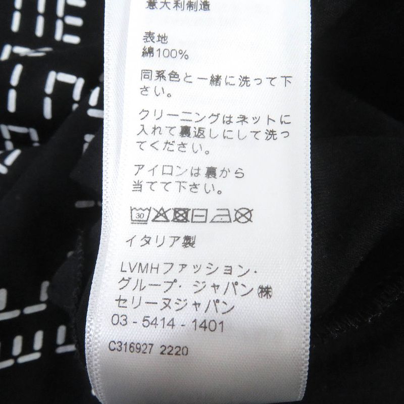 Celine 22AW 2x651637o Cotton Digital Logo Print Crew Neck Loose Short Sleeve