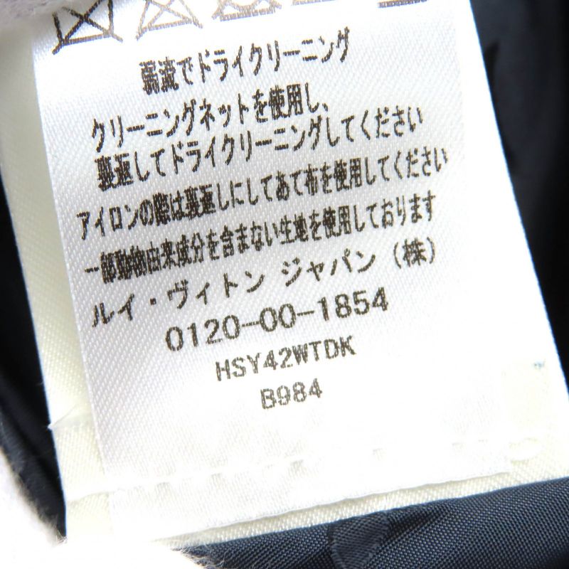 Louis Vuitton 25SS 1aglxq Leather Patch Fleece Blouson Partially Monogram Zip