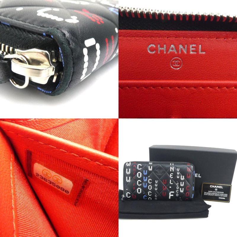 Chanel Round Zipper Long Wallet