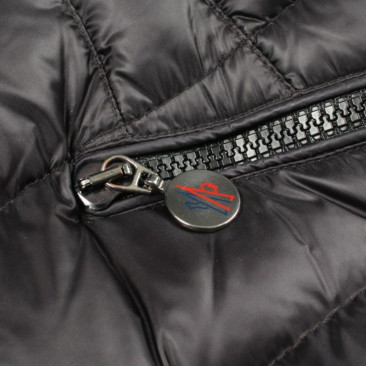 Moncler Down Jacket Hermine Black Nylon Coat — view 13