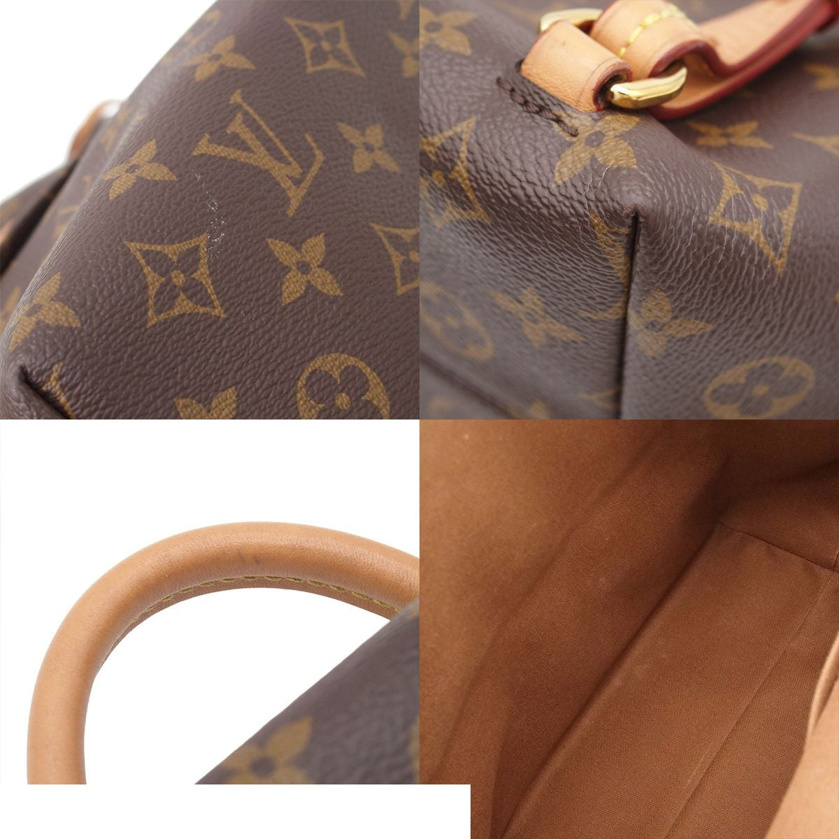 Louis Vuitton Montsouris NM PM Brown Monogram Canvas Backpack — view 8
