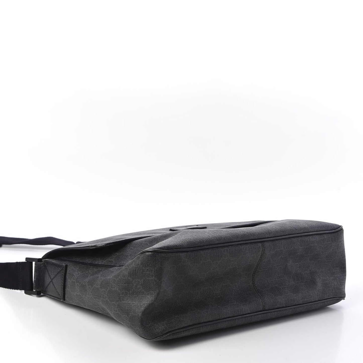 Gucci GG Plus Large Crossbody Bag Messenger Web Canvas Black Mens