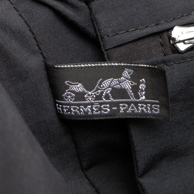 Hermes Her Line Herbag Carry Bag Suitcase Gray Silver Hardware Canvas Travel