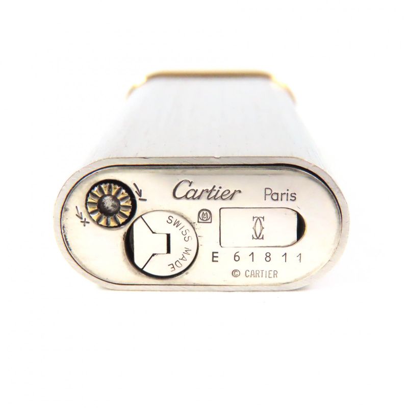 Cartier Hairline New Shape Oval Short Logo Engraved Roller Type