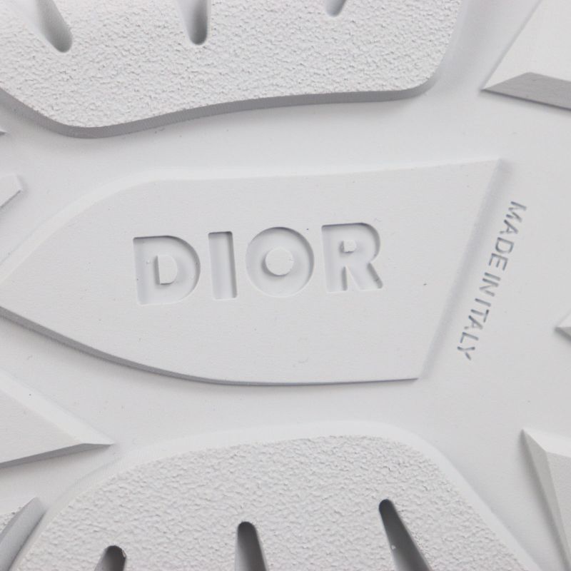 DIOR Homme Nylon Leather Oblique Padet Snow Slipper Slip-on Blue Grey 41 Made