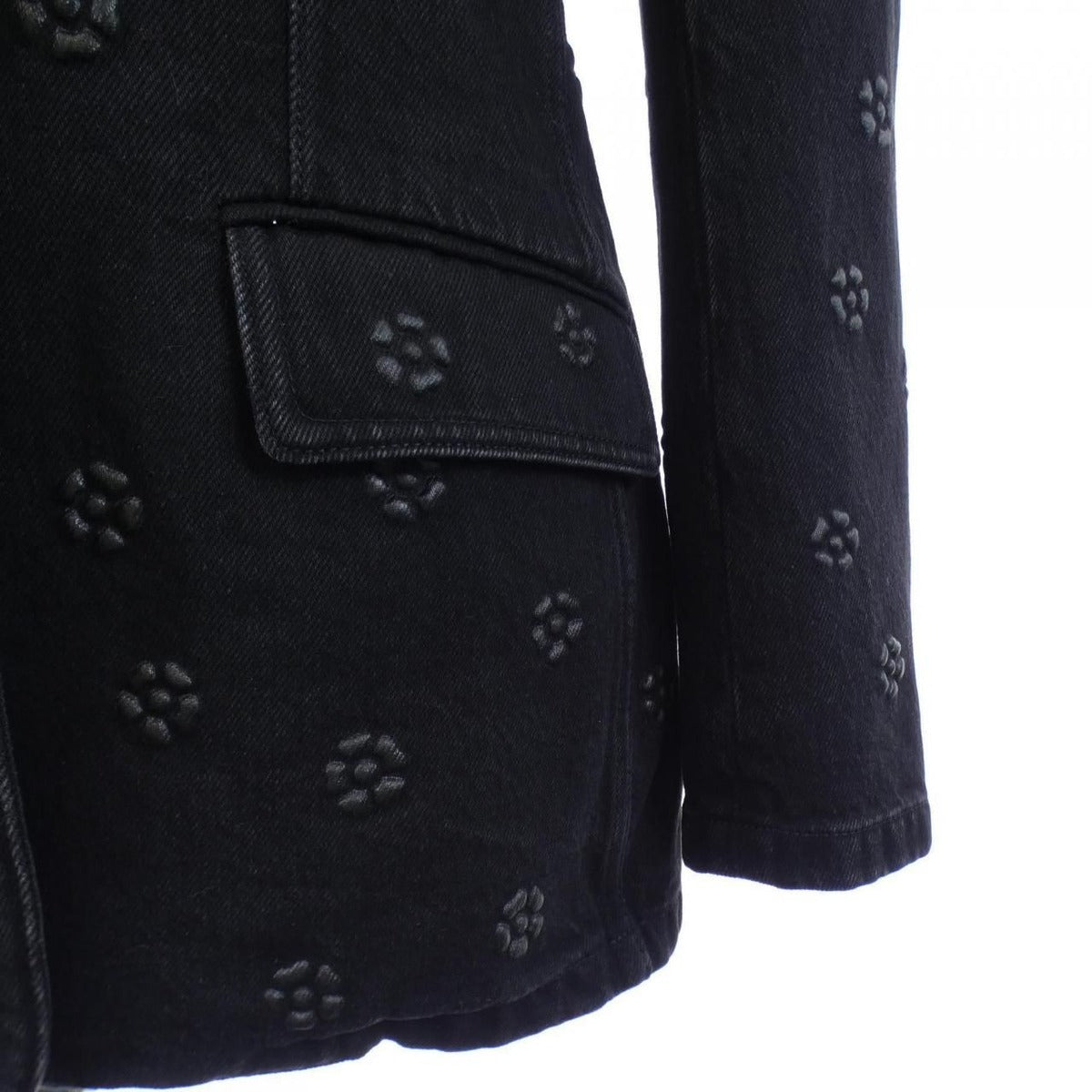 Chanel Denim Jacket Gray 38 — view 7
