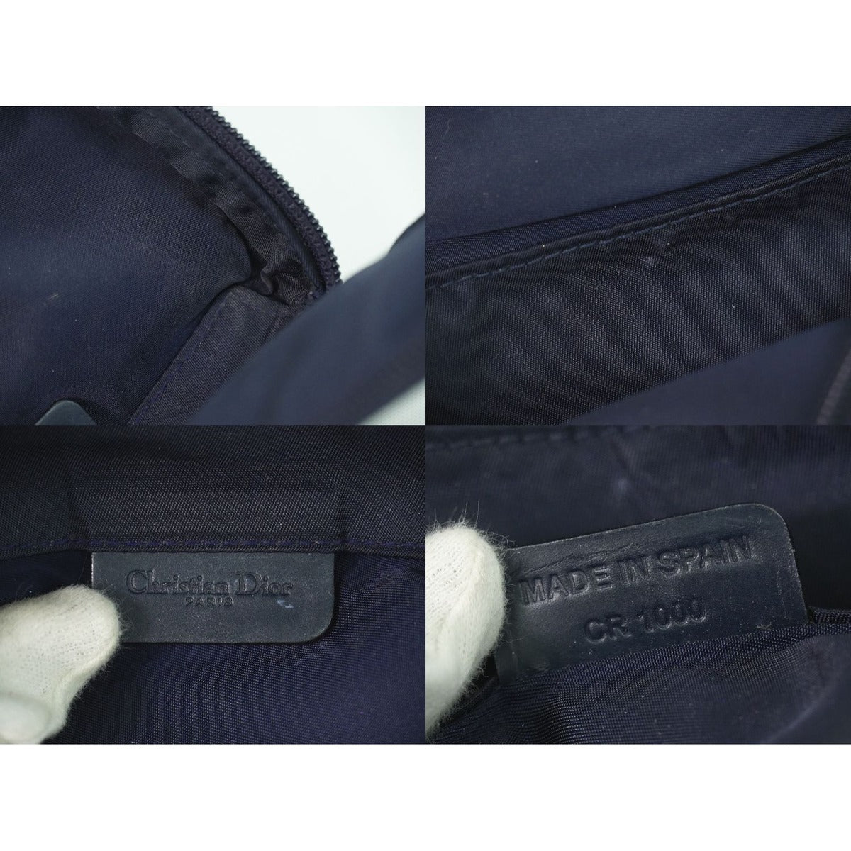Dior Saddle Trotter Pouch Case Canvas Navy — view 9