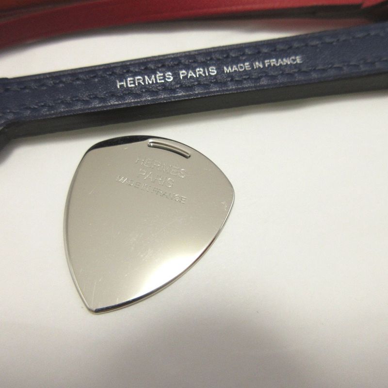 Hermes Lock Charm Engraved B (2023) Tadelakt Shamkira Chevre Swift Blue Saphir