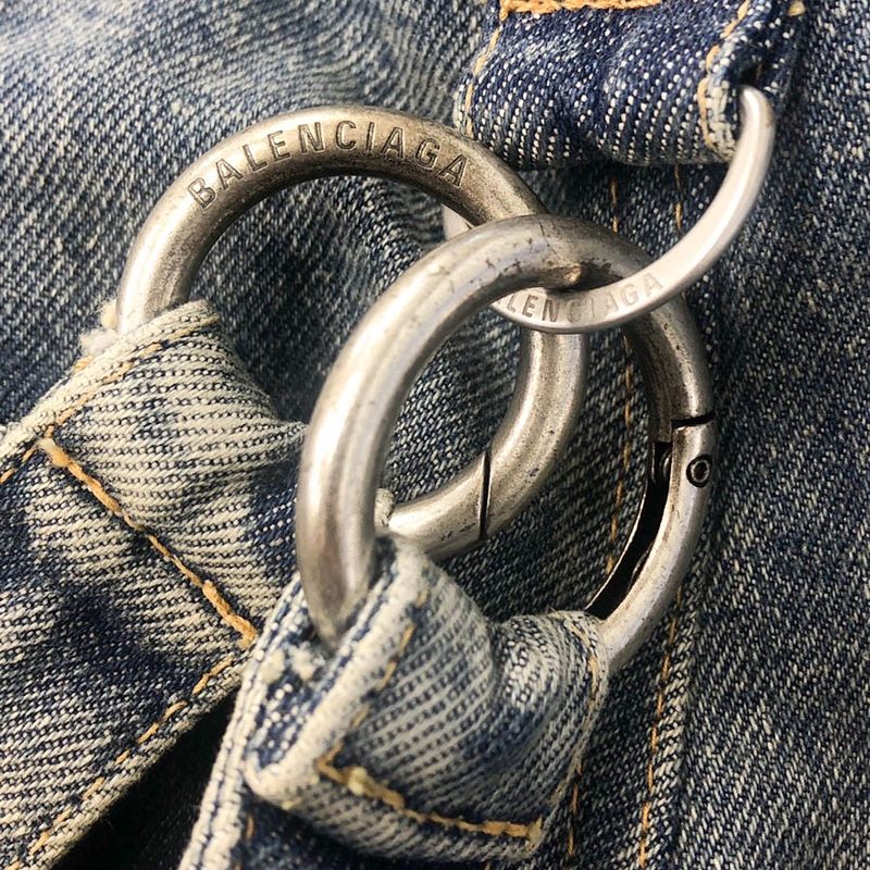 Balenciaga 22ss Raver Baggy Pants Raver Baggy Denim Pants 681703 Tjw60 Indigo 34