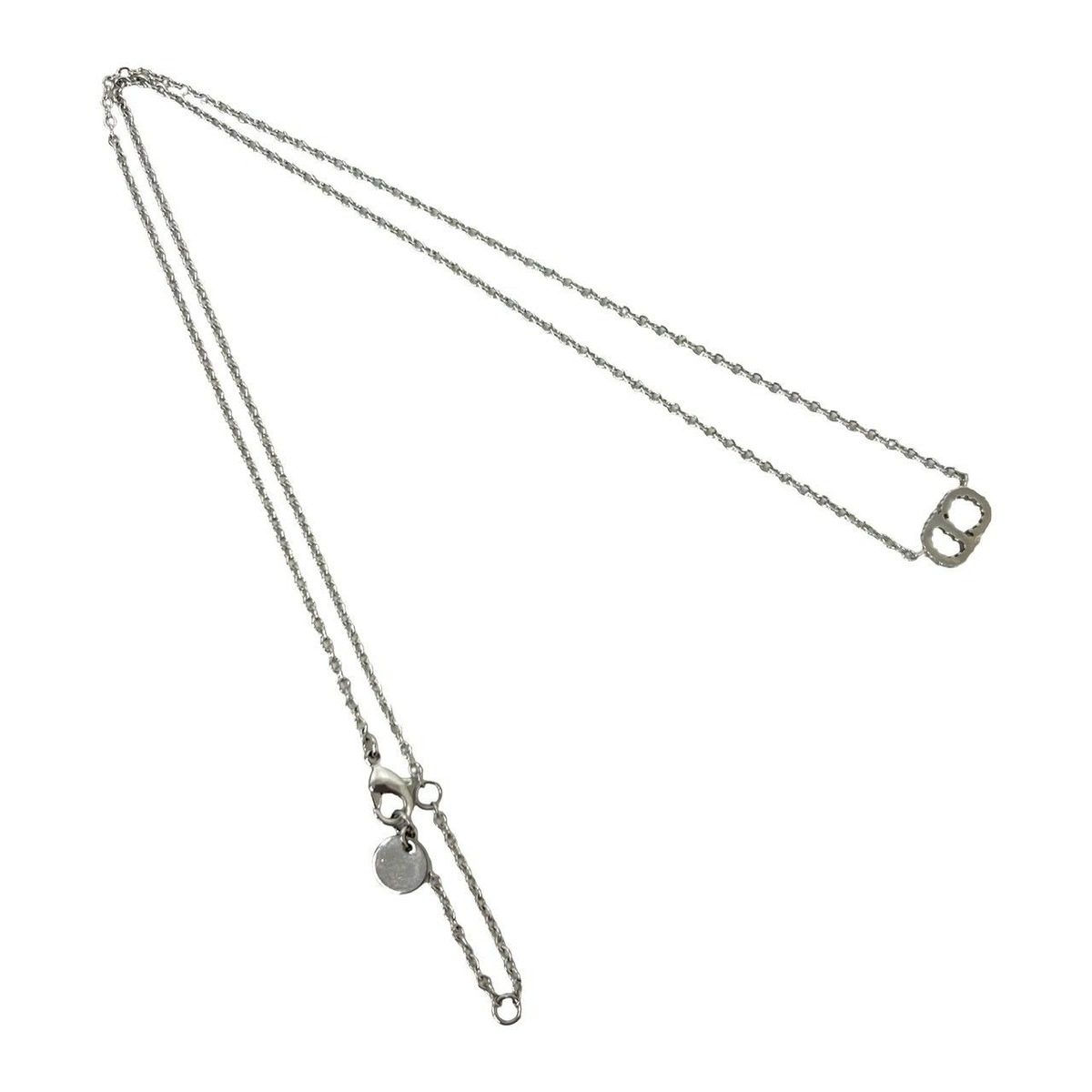 Dior Clair de Lune Plated Necklace Pendant Silver — view 5
