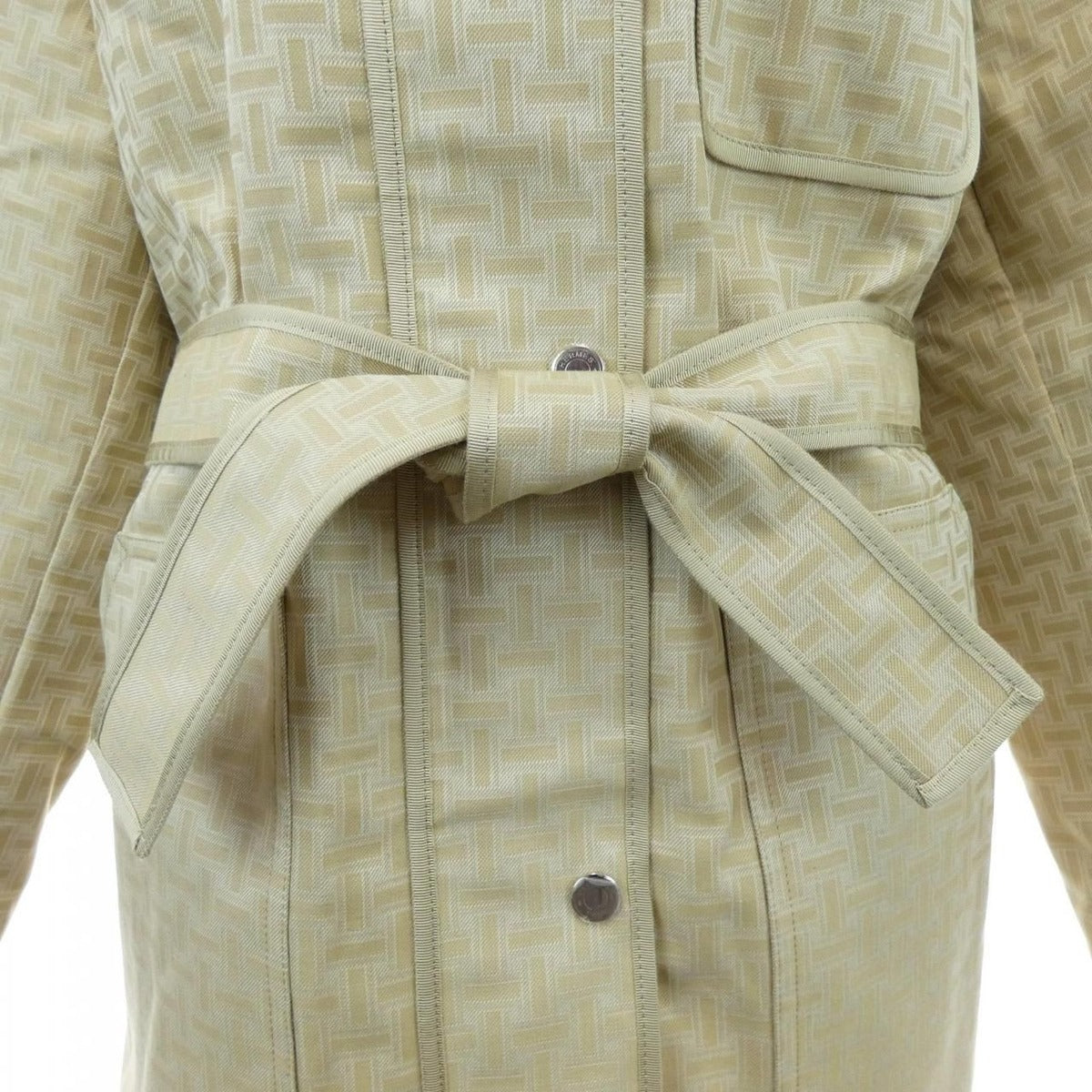 Hermes Mosaique Jacket Beige 36 — view 8