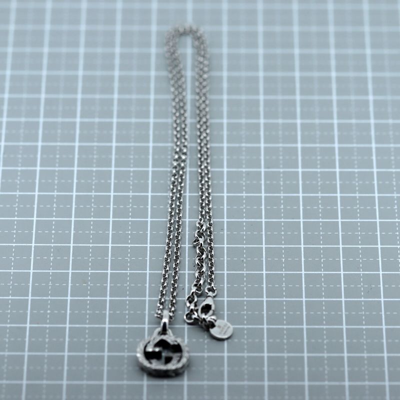 Gucci Interlocking Necklace Ag925 (silver) Sv925 Pawnshop Item